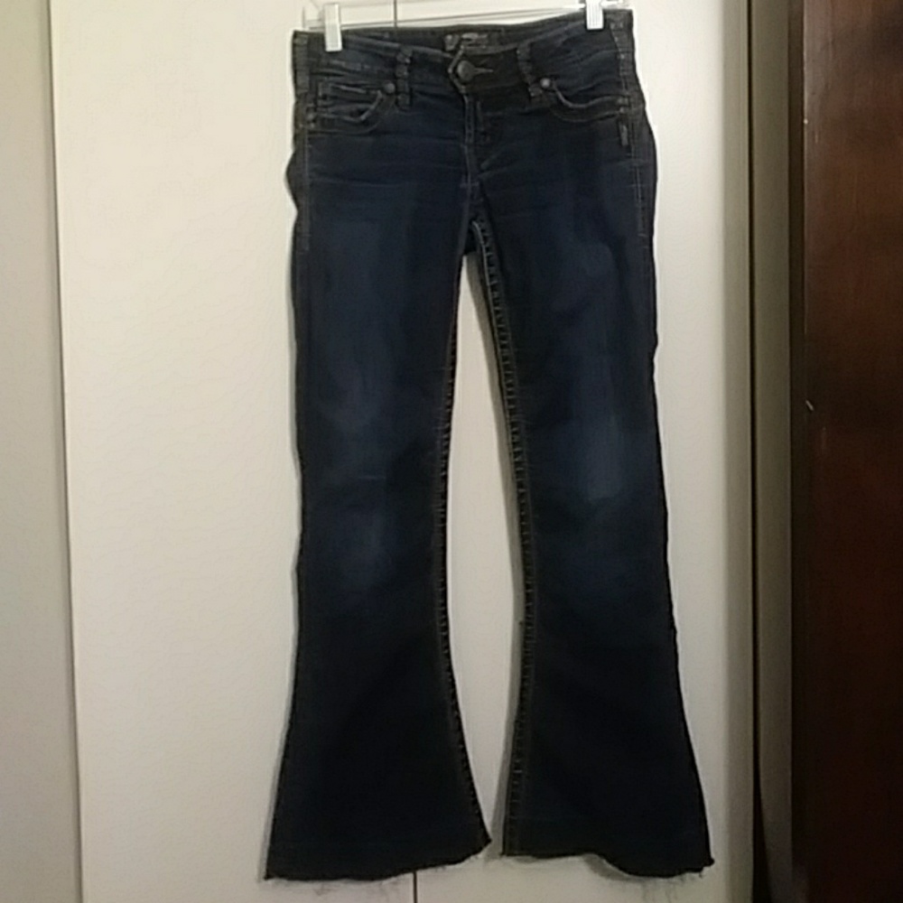Silver Camden rose bell jeans
